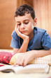 Child reading a book