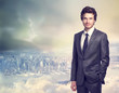 Photo: Young businessman smiling Young businessman smiling