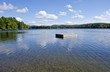 Floating Raft On A Lake In The...