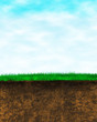 Sky Grass Earth background