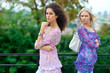 two woman angry to each other