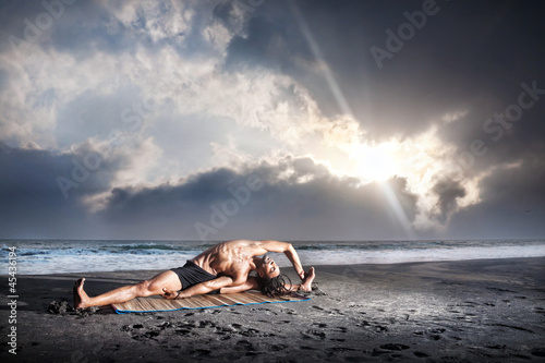 Photo: Yoga on the beach Yoga on the beach