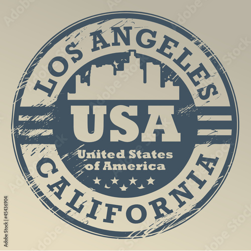 Vector: Grunge rubber stamp with name of California, Los Angeles, vector Grunge rubber stamp with name of California, Los Angeles, vector
