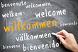 willkommen in vielen sprachen
