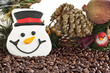 Photo: snow man face cookies snow man face cookies