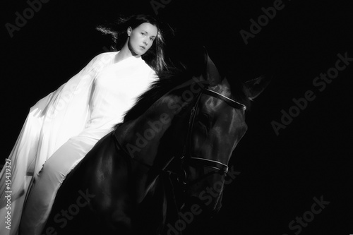 Photo: Woman and horse Woman and horse