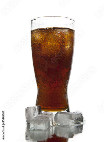Photo: cup of iced cola with clipping path cup of iced cola with clipping path