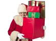 Photo: santa claus with lots of gifts santa claus with lots of gifts