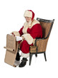Photo: a reading santa clause a reading santa clause