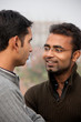 Two indian young happy people