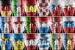 Sport supporter collage