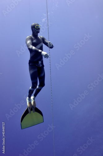 Photo: Freediver slowly surface Freediver slowly surface