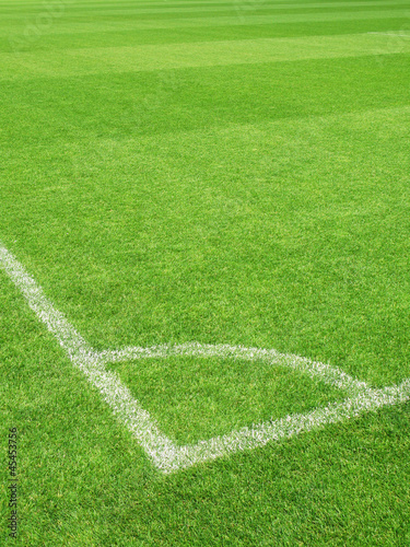 Photo: Corner of a soccer field Corner of a soccer field