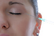 woman get a botox injection