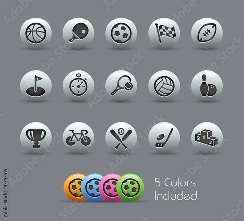 Vector: Sports Icons / The vector file includes 5 colors Sports Icons / The vector file includes 5 colors