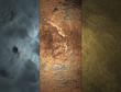 Three textures metal