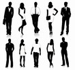 Vecteur : Collection of people silhouettes Collection of people silhouettes