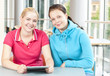 Students studying