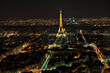  PARIS - APRIL 4: Eiffel Tower at night April 4, 2010 in Paris,