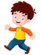 Vector: illustration of boy happy illustration of boy happy