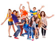 Group sport fan cheer for.