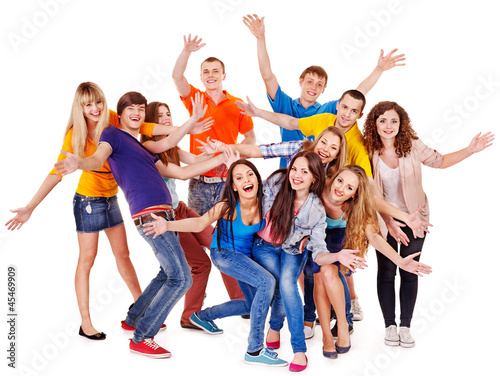 Photo: Group sport fan cheer for. Group sport fan cheer for.