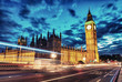Palace of Westminster with Big Ben seen from Westminster Bridge
