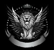 Winged Lion Front View Insignia