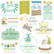 Baby Arrival and Shower Collection - for card design, scrapbook