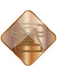 Bronze phone button