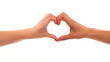 Video: Heart shaped from fingers Heart shaped from fingers
