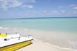 Beautiful natural sandy beaches of the Caribbean