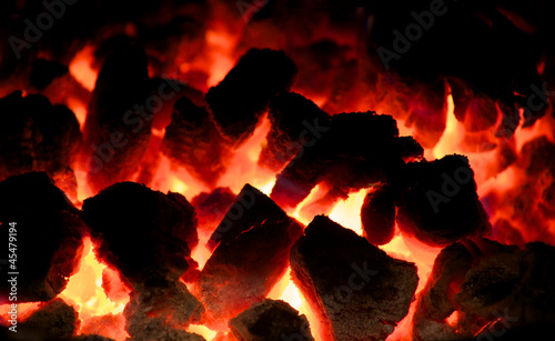 Photo: Glowing Coal Fire Glowing Coal Fire