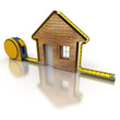 House measuring wood