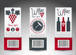 Vector: Set of wine labels. Vector Set of wine labels. Vector