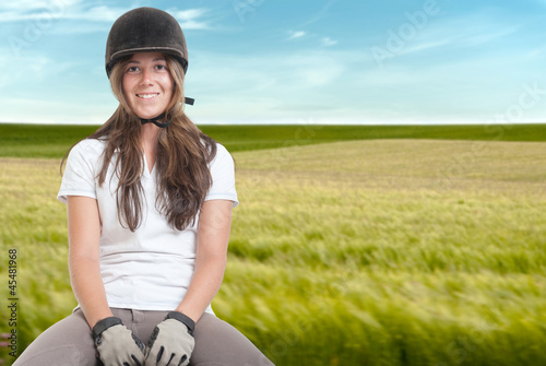 Photo: Riding on the fields Riding on the fields