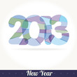 New 2013 year greeting card vector