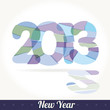 New 2013 year greeting card vector