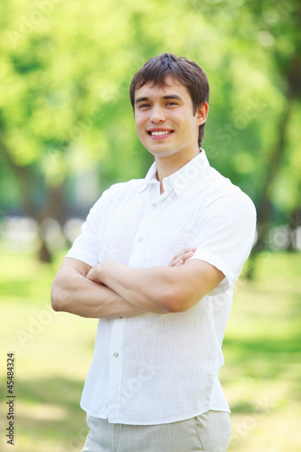 Photo: Young man outdoor Young man outdoor