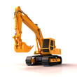Excavator isolated