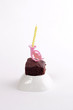 Birthday cake with a candle