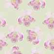 Seamless flower background vector
