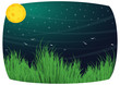 Moony background vector illustration