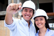 Couple buying a house