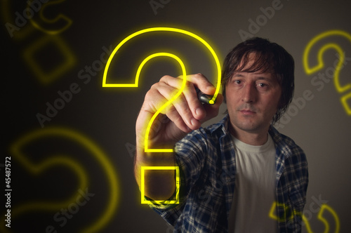 Photo: Designer with questions Designer with questions