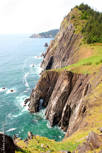 Photo: View of the Oregon coast on a nice day. View of the Oregon coast on a nice day.