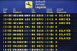 Airport arrival board
