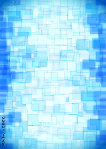 Illustration: glass blue squares glass blue squares