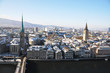 Winter view of Zurich