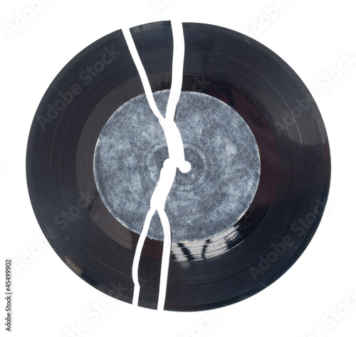 Photo: Broken vinyl Broken vinyl